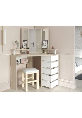 Beech And White Stool