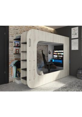 Loftpod Solo 4 Gaming Bed (Grey Futon)