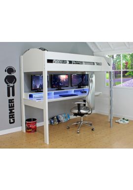 Noah Gaming Highbed 2 - White/White